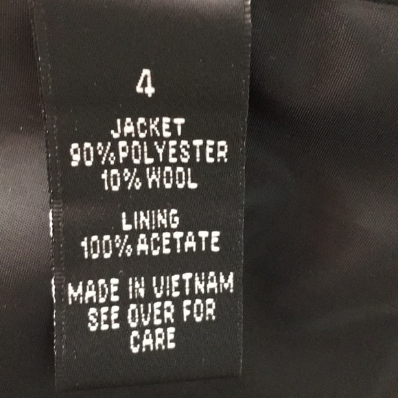 AGB belted houndstooth pea coat with yellow accent - Picture 10 of 12